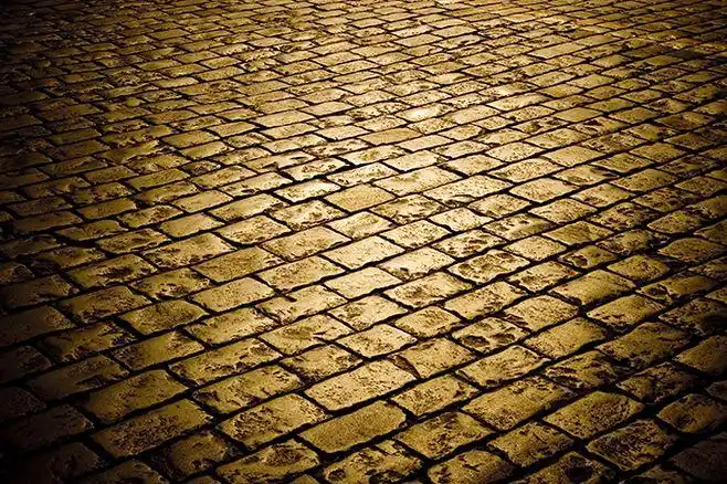 古老怀旧棕色砖块地面背景高清图片