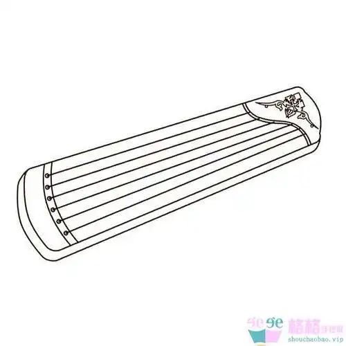 古筝怎么画简笔古筝怎么画