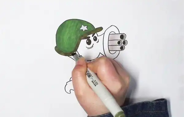 机枪射手怎么画_卡通简笔画_简笔画大全