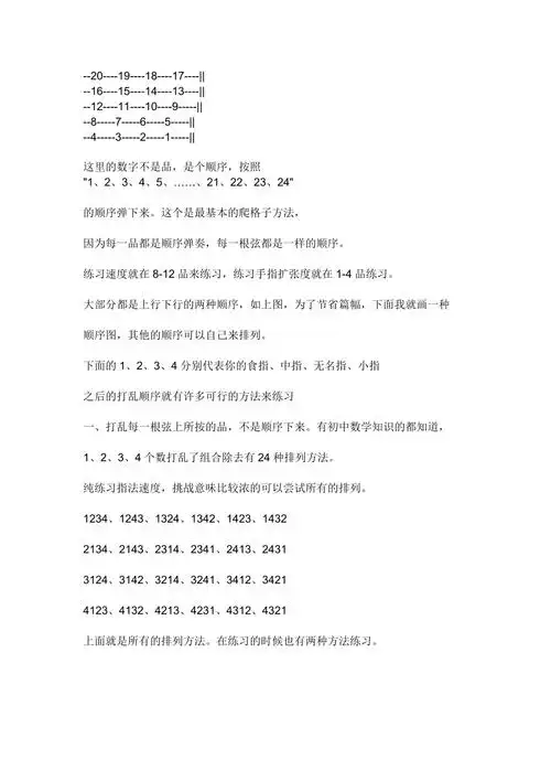 电吉他的强力和弦指法