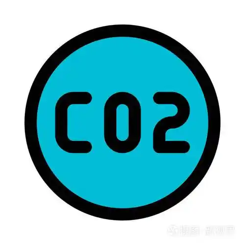 二氧化碳公式矢量图标设计