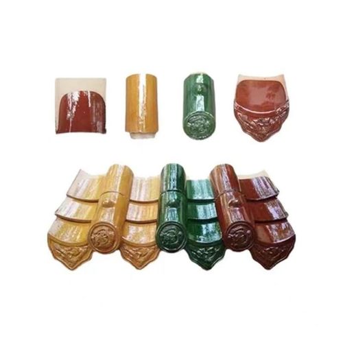 仿古立中式古建琉璃瓦全瓷瓦板瓦滴水沟头筒瓦寺庙