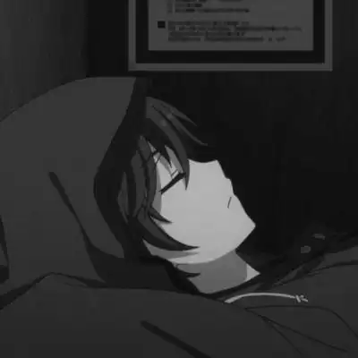 二兽丧系黑白伤感动漫男生头像