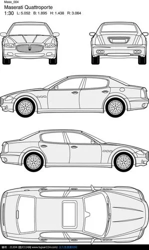 自己收集的汽车三视图