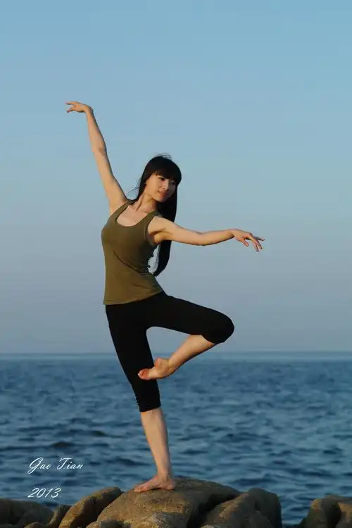 优雅的海边舞者