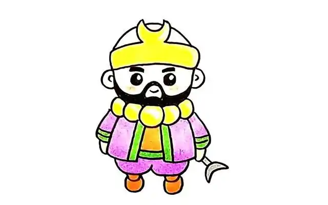 西游记沙和尚怎么画卡通沙和尚简笔画步骤图解教程