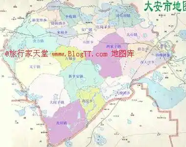 大安市地图高清版