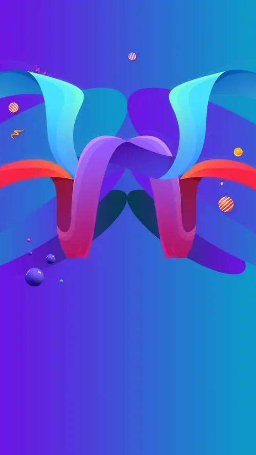 多色电商背景psd分层h5背景