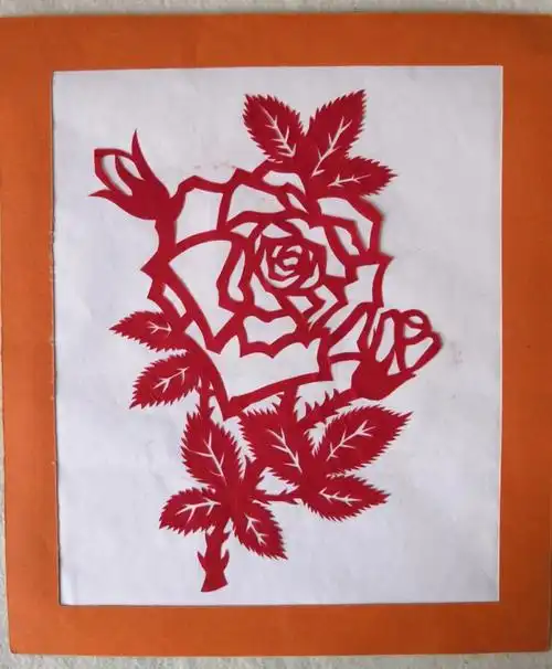 剪纸月季手工剪纸剪纸艺术