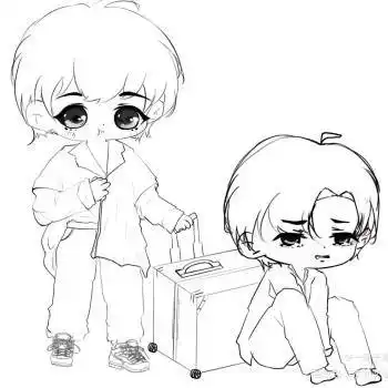 一个想的离家出走一个想的是出差_破云严峫江停严江严峫江停q版绘画