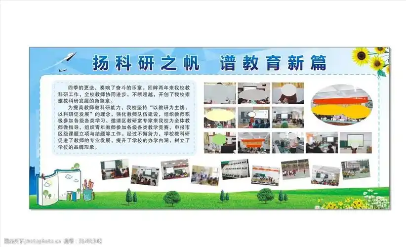 学校校园教育宣传栏海报