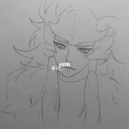 王者荣耀马超铅笔画手绘教程