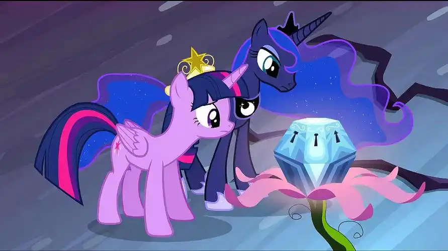 宇宙公主和月亮公主得救了,紫悦交出和谐之元需要巨大的勇气