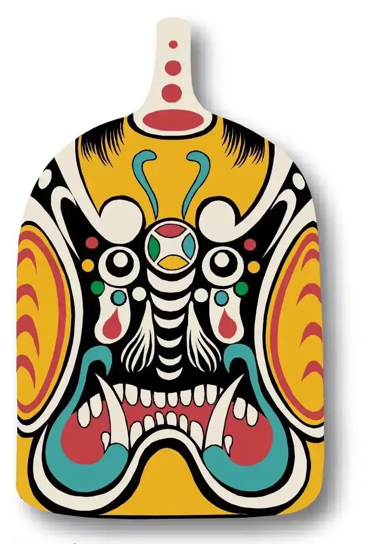 创意面具绘画96素材一.#画画 #一起学画画 #创意美术 # - 抖音