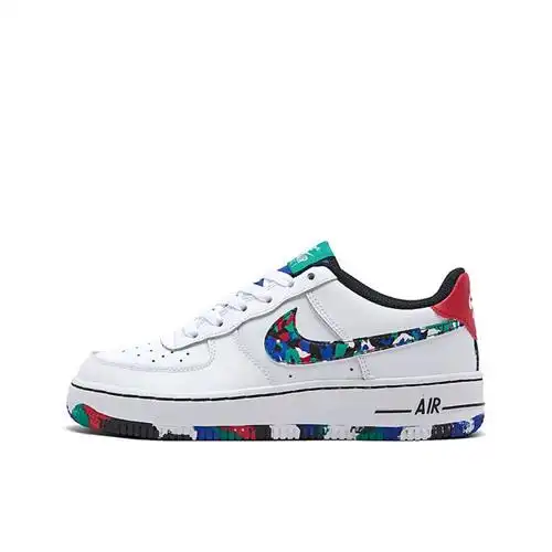 nikeairforceaf1炫彩涂鸦板鞋泼墨男女女子板鞋