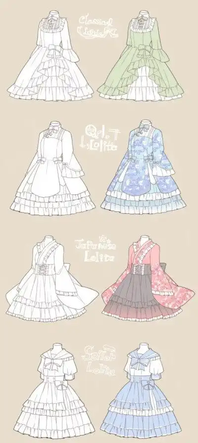 画师:なななのか裙子画法