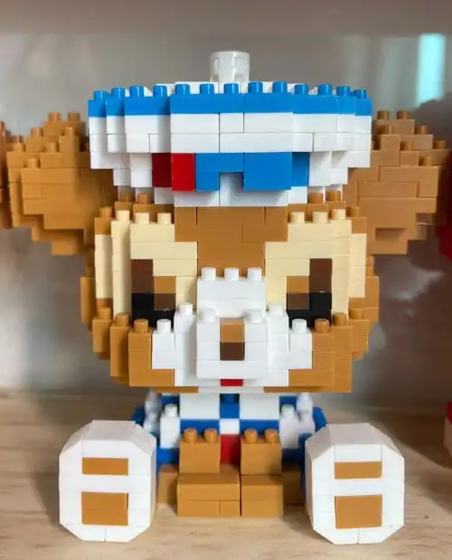 微积木图纸达菲熊