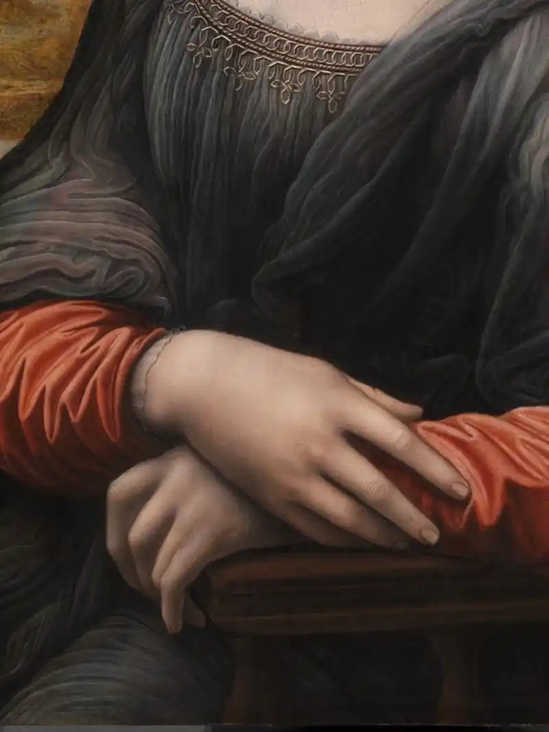 达芬奇世界名画 蒙娜丽莎  《蒙娜丽莎》是意大利文艺复兴时期画家