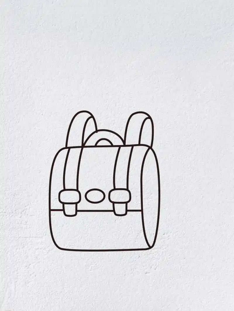 书包简笔画(内附过程图)