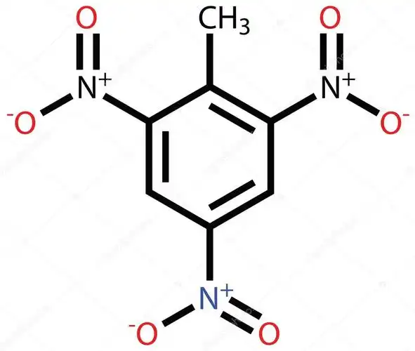 名称:炸药三硝基甲苯 (tnt) 结构式