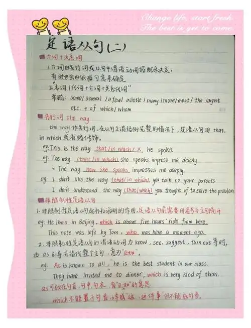 在定语从句中,介词的选择往往由先行词或从句中的动词决定,有时也会