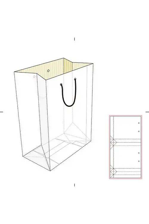 ai包装盒刀版图设计盒型展开图模切刀模刀线模板