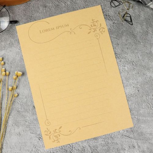 浪漫欧式牛皮纸复古古风情书a5表白告白信笺信纸