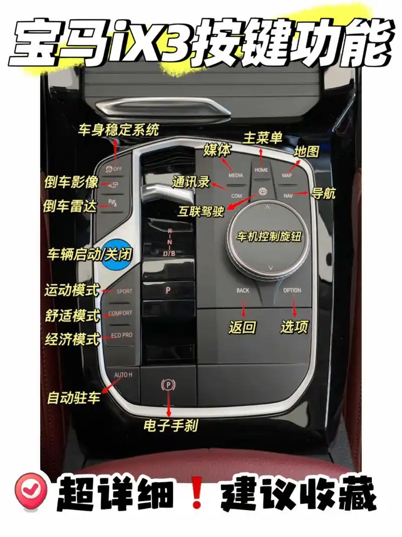 超详细‼️宝马ix3按键功能全解析✅建议收藏‼️ ix3作为