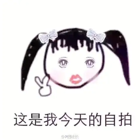这是我今天的自拍女孩长发嘚瑟搞笑gif动图_动态图_表情包下载_soogif
