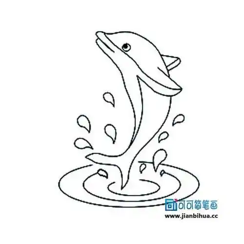水里的动物简笔画 水里的动物简笔画图片大全