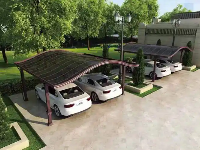 家庭光伏车棚设计方案_结构_混凝土_电池板