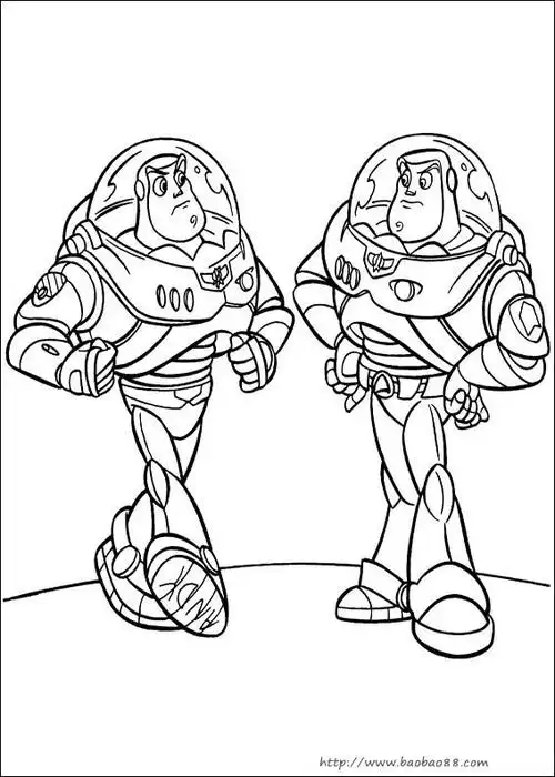 玩具总动员填色图