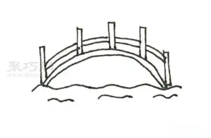 如何画小桥好看又简单小桥简笔画教程
