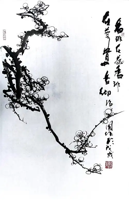 燕山散人笔下的梅花 题字