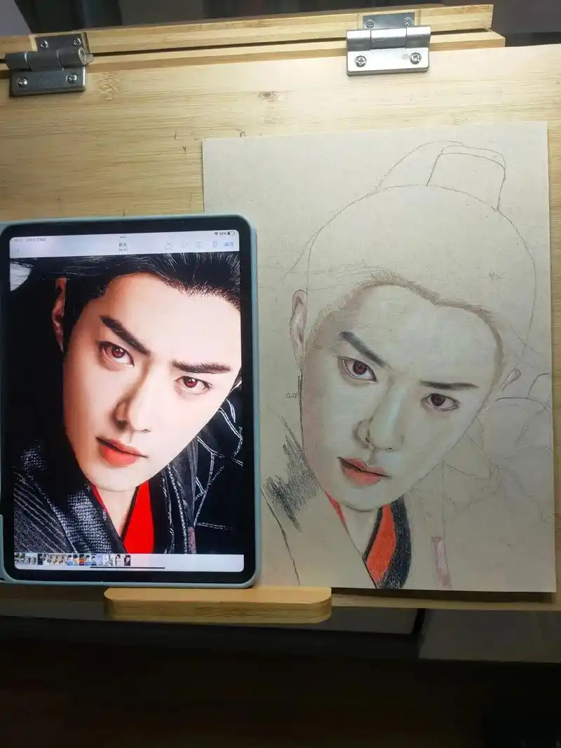 肖战 #画渣日常 #彩铅手绘 #绘画过程 #小飞侠 正确的 - 抖音