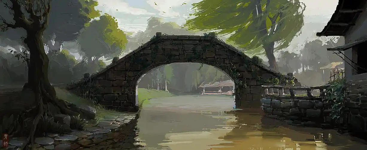 《青桥》|插画|创作习作|水木渝 - 原创作品 - 站酷 (zcool)