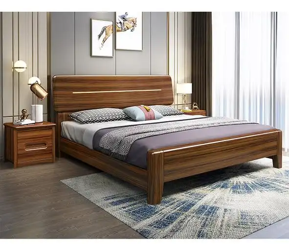 昌龙家具2020新款乌金木实木床卧室家具多功能汽压高箱储物床18米15m