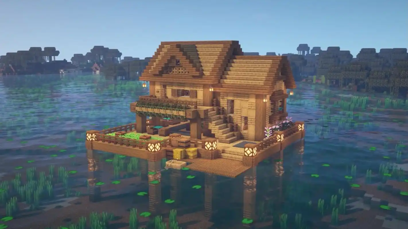 我的世界:是时候改造你的木屋了,这八款木屋,各种季节风格都有