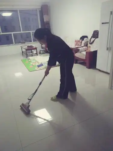 在家干活的我,看着地面干干净净的,特别有成就感!