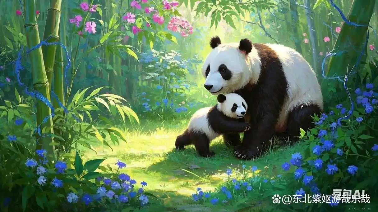 寻开心之八十三熊猫母子