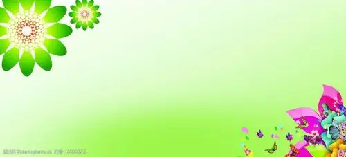 校园背景 校园展板 花系 七彩 蝴蝶 花花 展板背景 psd分层素材 源