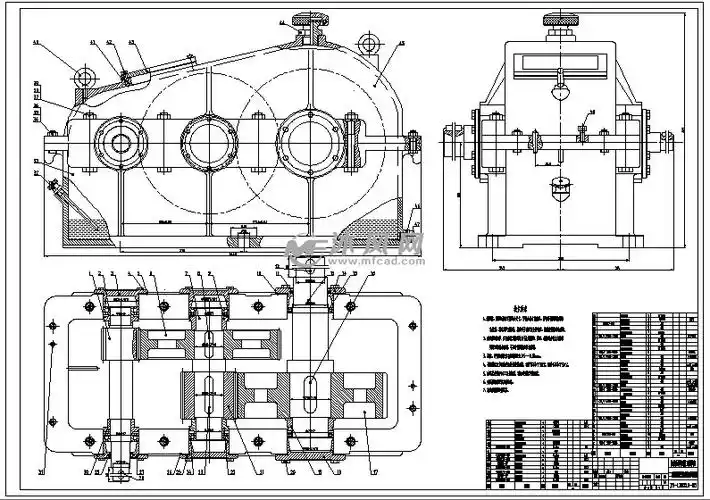 二级圆柱齿轮减速器模型