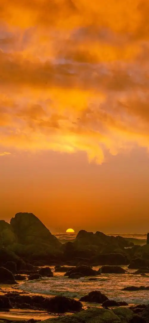 落日余晖风景图片手机壁纸 高清壁纸无水印