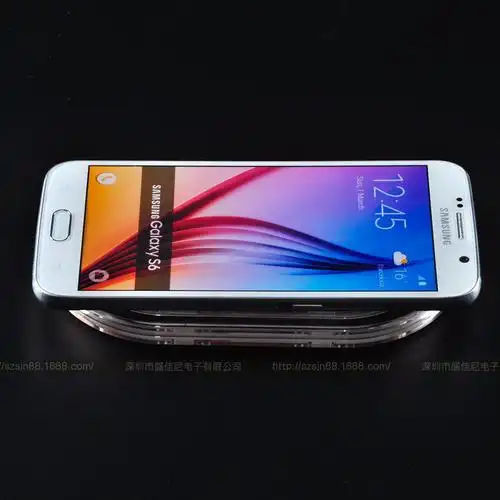 三星椭圆形智能充电器发射器三线圈无线充底座手机通用型qi无线充