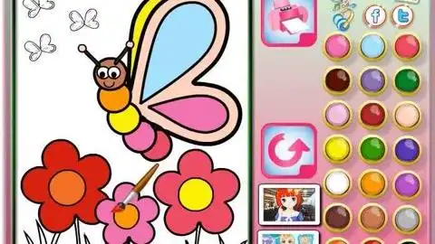 魔法乐园之蝴蝶仙子涂色