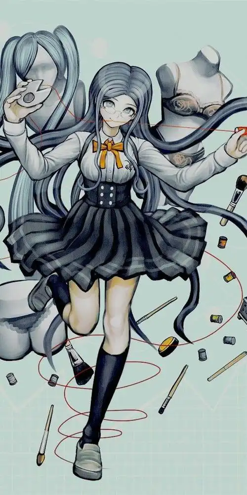 《弹丸论破》白银紬(白银纺),全面屏壁纸,可以cos整个世界