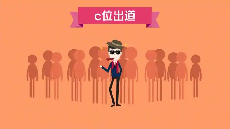 c位出道,作为网络语的该词,"c"是英文单词center