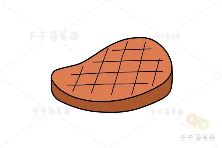 肉怎么画简笔画的肉怎么画