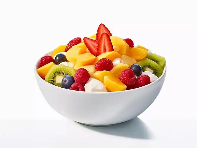 一碗酸奶水果沙拉新鲜水果健康生活营养有机食物美味