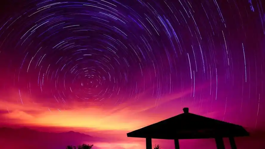 天蝎座流星雨唯美图片桌面壁纸